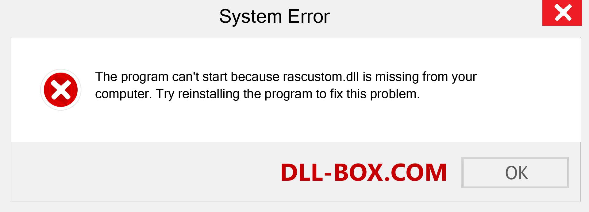 rascustom.dll file is missing?. Download for Windows 7, 8, 10 - Fix  rascustom dll Missing Error on Windows, photos, images